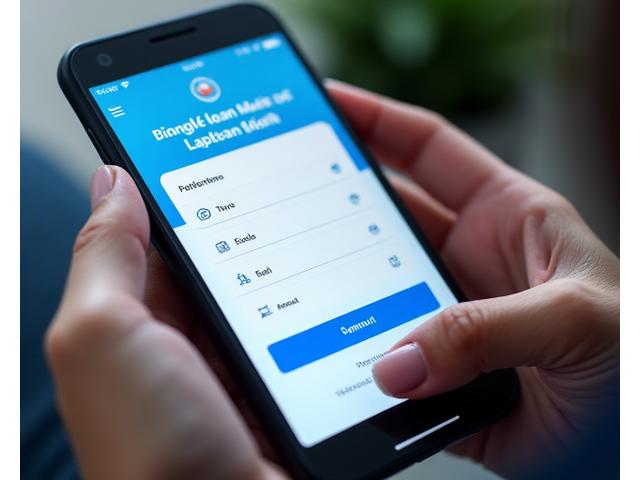 A smartphone displaying a simplified 3-step application form, emphasizing speed and ease of use.